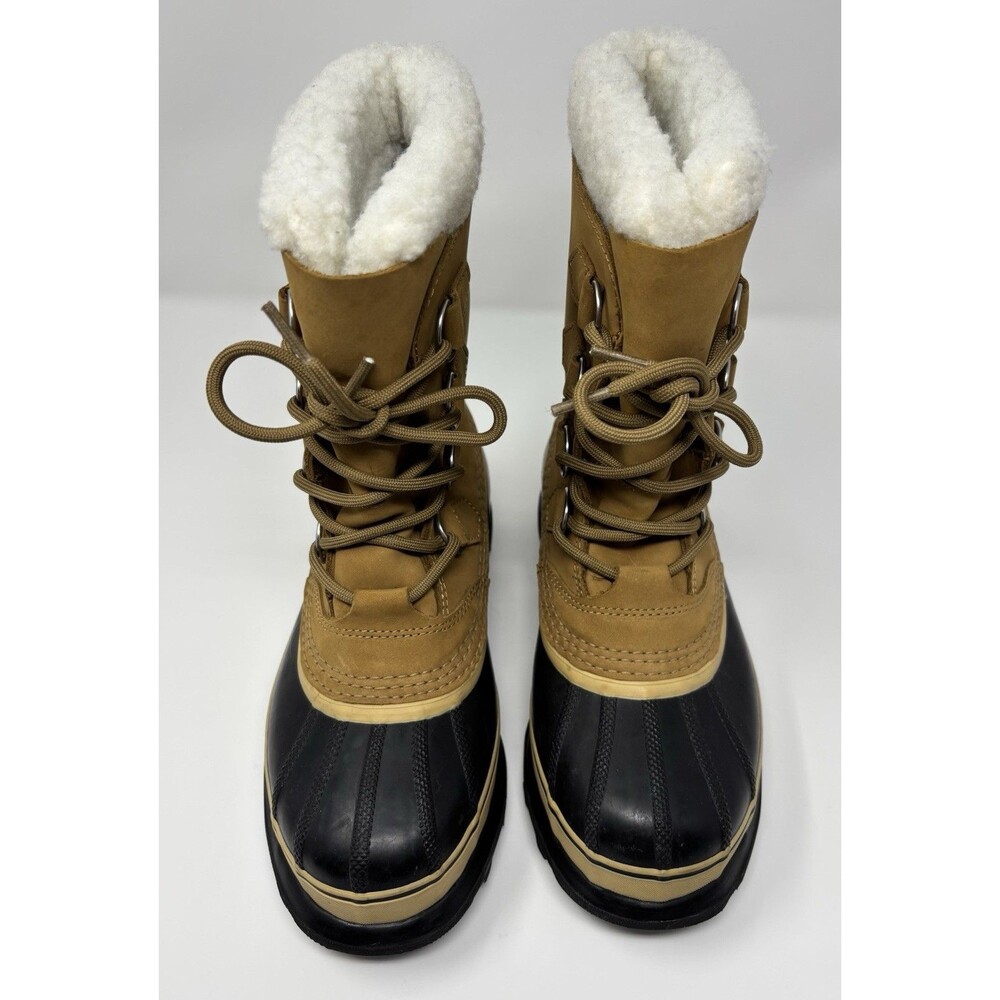 Sorel Caribou Waterproof Handcrafted Mid Calf Insulated Snow Boots Womens Size 7 - Picture 3 of 8